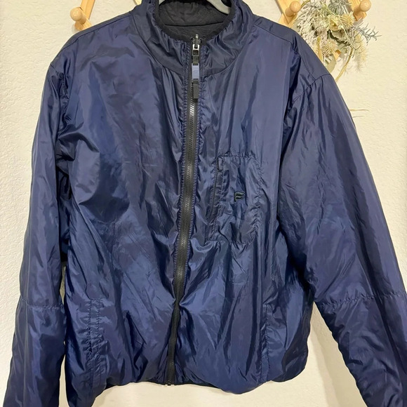 Fabletics Men’s Black and Blue Quilted Reversible Jacket XXL - Picture 9 of 12